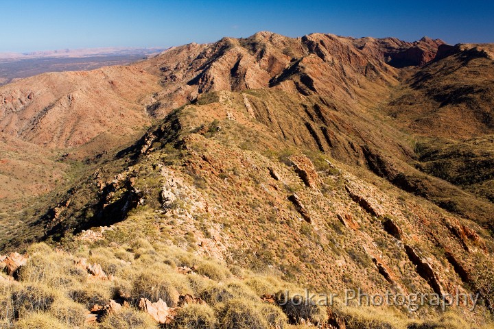 Larapinta_20080610_402 copy.jpg - Razorback RIdge, looking west towards Hugh Gorge